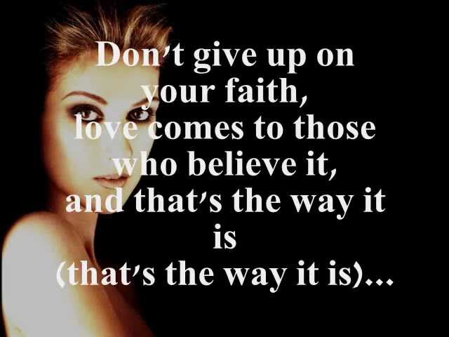 Постер Celine Dion - Thats The Way It Is